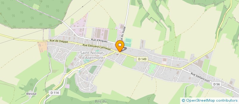 localisation de l'entreprise T.P.H.N  SAINT-VAAST-D'EQUIQUEVILLE