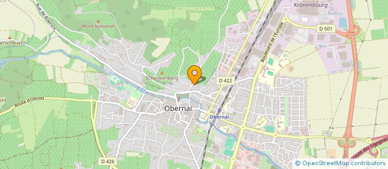 localisation de l'entreprise T.P HOLDING  OBERNAI