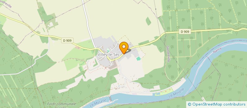 localisation de l'entreprise T.P.I.  VILLEY-LE-SEC