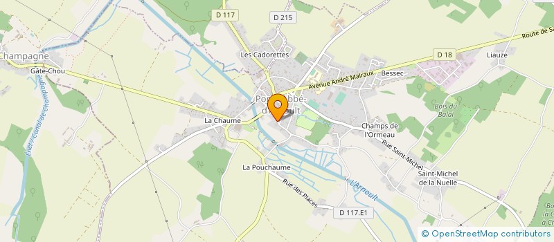 localisation de l'entreprise T.P. JOLLY à PONT-L'ABBE-D'ARNOULT