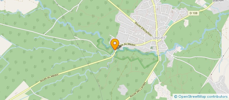 localisation de l'entreprise T.P.L  SAUCATS