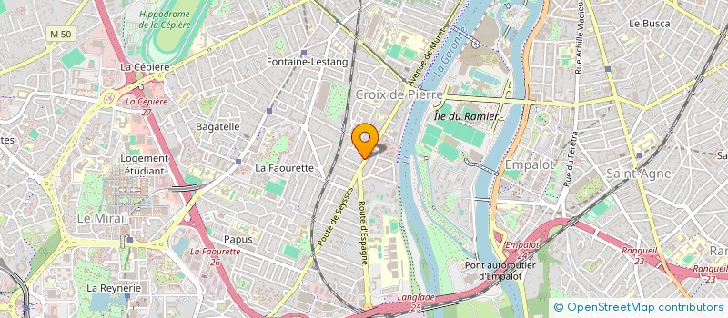 localisation de l'entreprise T.P.L.E.B  TOULOUSE