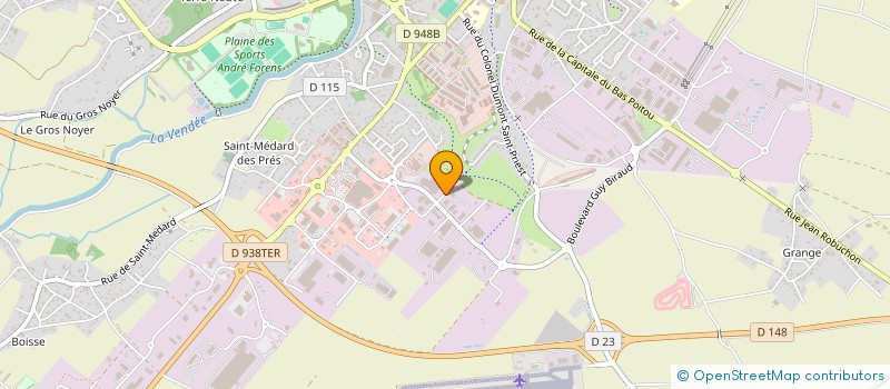 localisation de l'entreprise T.P.L. SERVICES à FONTENAY-LE-COMTE