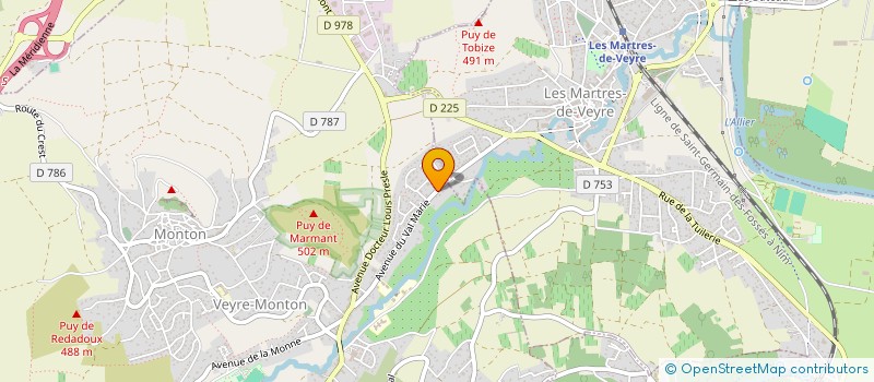 localisation de l'entreprise T P LOVERINI BERNARD à VEYRE-MONTON