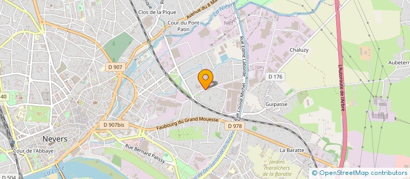 localisation de l'entreprise T.P.M à NEVERS