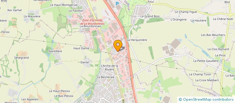 localisation de l'entreprise T.P.M.  MELESSE