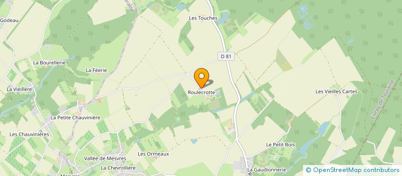 localisation de l'entreprise T.P.M.  CIVRAY-DE-TOURAINE