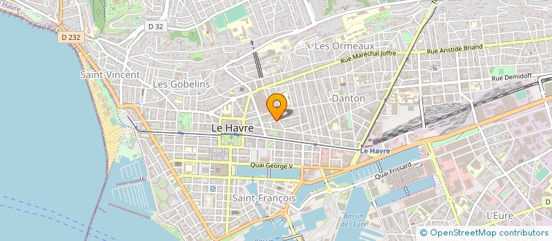 localisation de l'entreprise T.P.N.E. à LE HAVRE