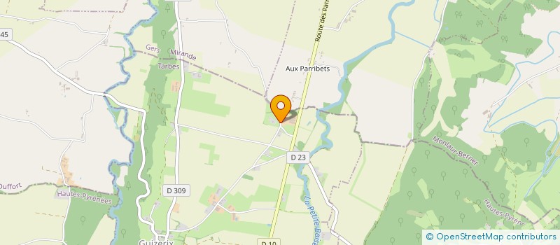 localisation de l'entreprise T.P.N.G.  GUIZERIX