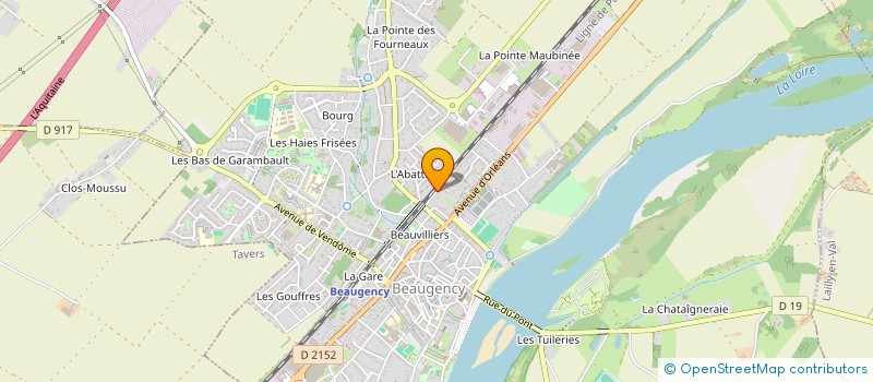 localisation de l'entreprise T.P.P. DU CENTRE  BEAUGENCY