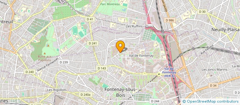 localisation de l'entreprise T.P POLAT à FONTENAY-SOUS-BOIS