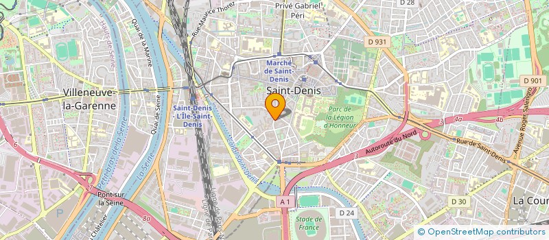 localisation de l'entreprise T.P.R à SAINT-DENIS