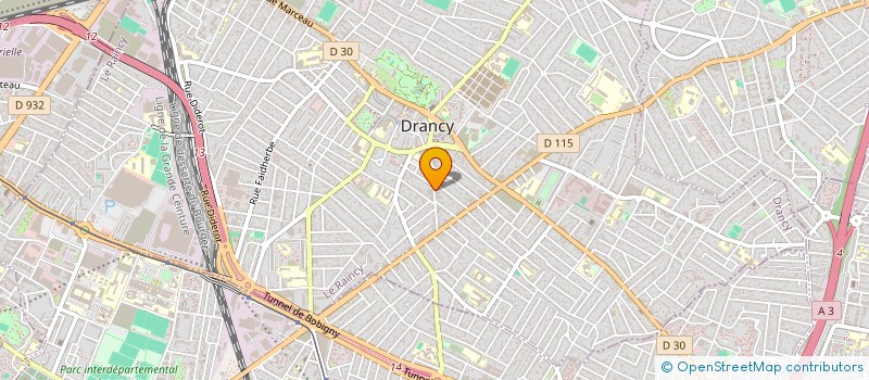 localisation de l'entreprise T.P.R.E à DRANCY