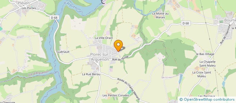 localisation de l'entreprise T.P.S.  PLOREC-SUR-ARGUENON