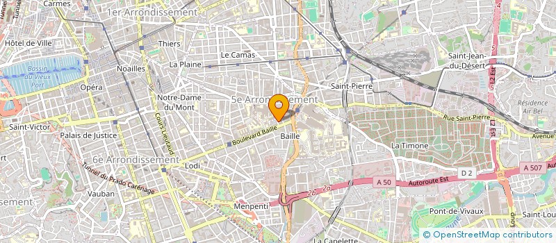 localisation de l'entreprise T.P.S.E.A .SARL à MARSEILLE