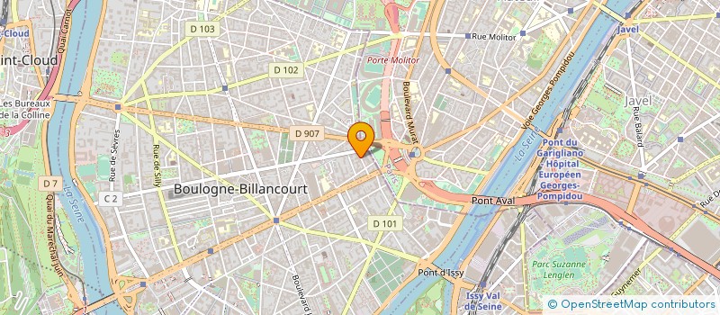 localisation de l'entreprise T.P.S. PARIS à BOULOGNE-BILLANCOURT