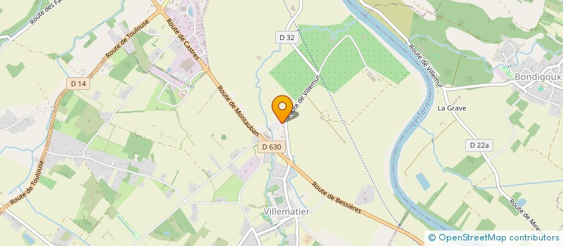 localisation de l'entreprise T.P.T.P.  VILLEMATIER