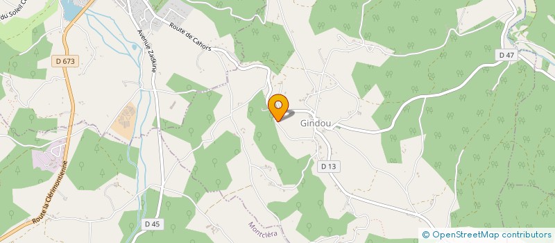 localisation de l'entreprise T P TELEC ENVIRONNEMENT à GINDOU