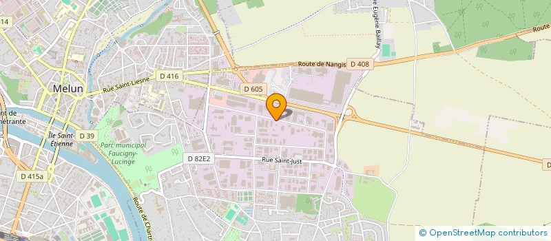 localisation de l'entreprise T.P.U à VAUX-LE-PENIL