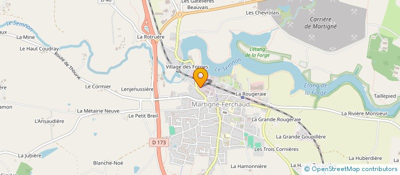 localisation de l'entreprise T PATRIMOINE  MARTIGNE-FERCHAUD