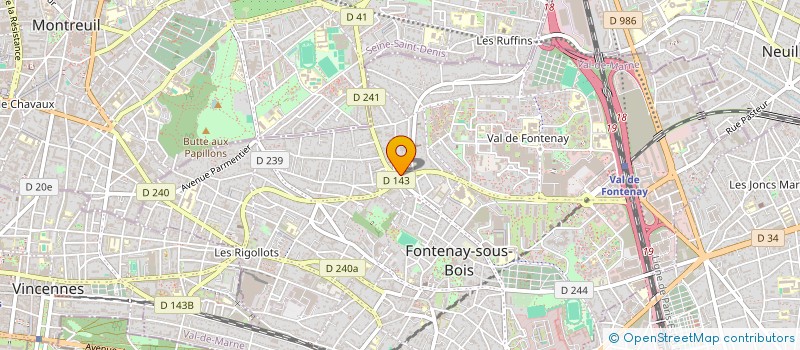 localisation de l'entreprise T-PHONE à FONTENAY-SOUS-BOIS