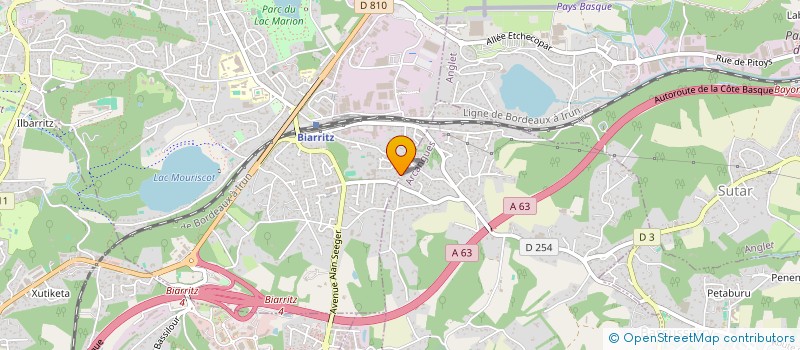 localisation de l'entreprise T PLUS à BIARRITZ