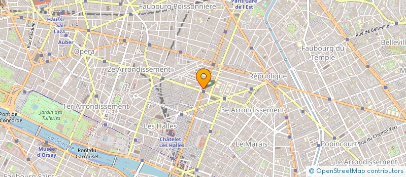 localisation de l'entreprise T. PONSARD  PARIS