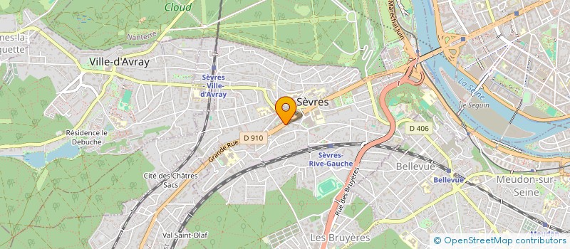 localisation de l'entreprise T PRESS à SEVRES