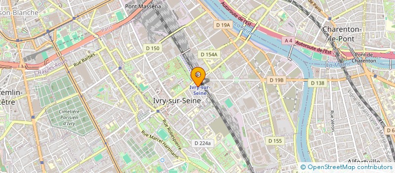 localisation de l'entreprise T.Q.I LA BALANCE  IVRY-SUR-SEINE
