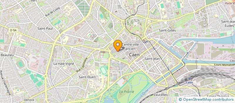 localisation de l'entreprise T.R.A. à CAEN