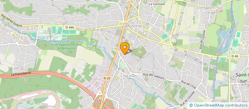 localisation de l'entreprise T.R.A.C  LINAS