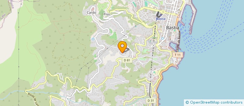 localisation de l'entreprise T R A S à BASTIA