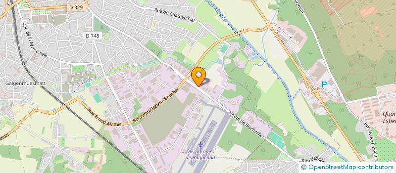 localisation de l'entreprise T.R.B. LOC.  HAGUENAU