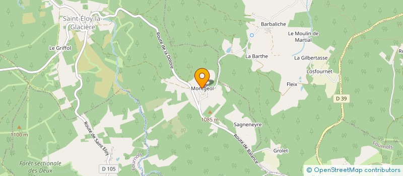 localisation de l'entreprise T.R.C  SAINT-ELOY-LA-GLACIERE