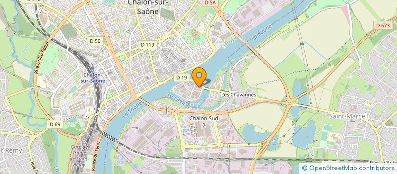localisation de l'entreprise T.R.C. DISTRIBUTION à CHALON-SUR-SAONE