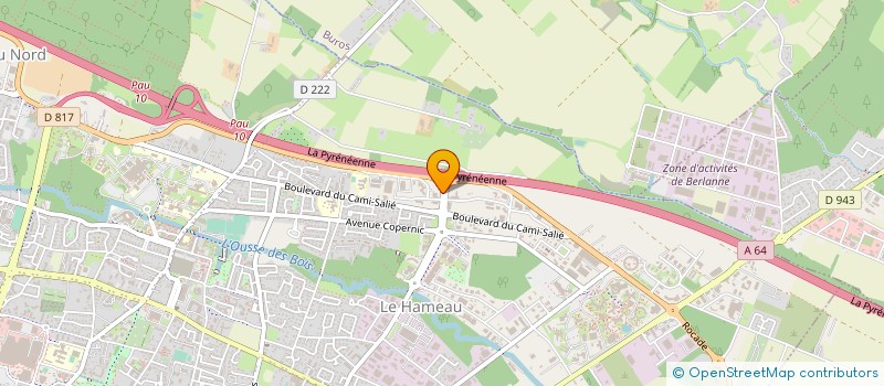 localisation de l'entreprise T.R. CONSTRUCTIONS S.A.R.L. à PAU