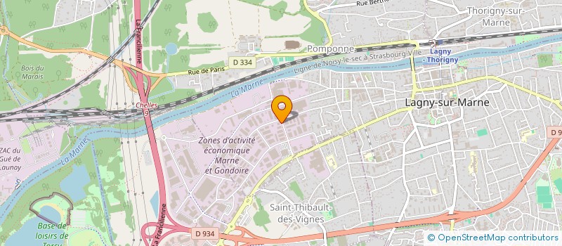 localisation de l'entreprise T.R.D. à LAGNY-SUR-MARNE