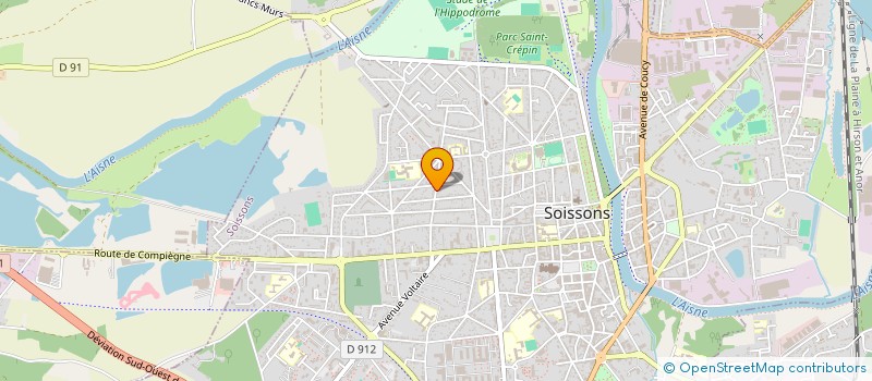 localisation de l'entreprise T.R.E.C. ETANCHEITE à SOISSONS