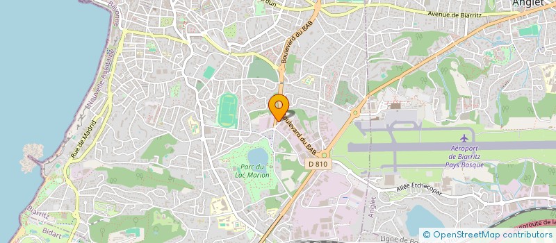 localisation de l'entreprise T.R.E.V.I à BIARRITZ