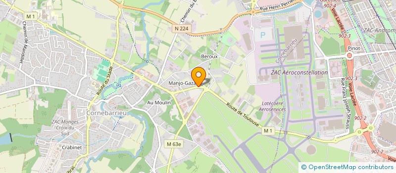 localisation de l'entreprise T.R EXPERTISES à CORNEBARRIEU