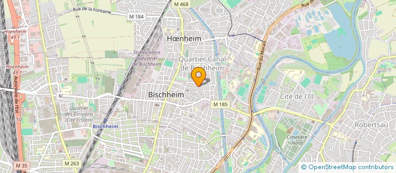 localisation de l'entreprise T.R.G  BISCHHEIM