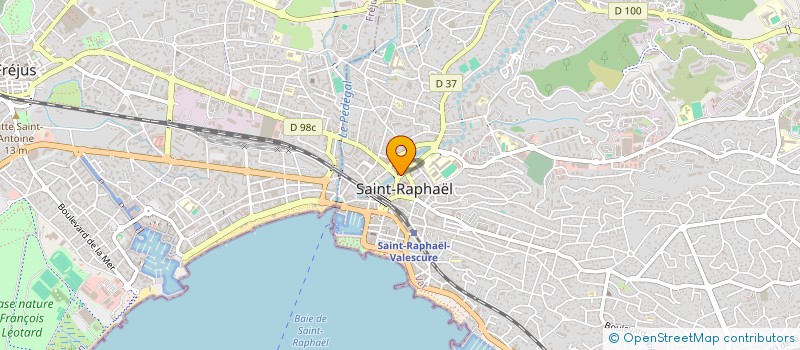 localisation de l'entreprise T.R.G.P ONE à SAINT-RAPHAEL