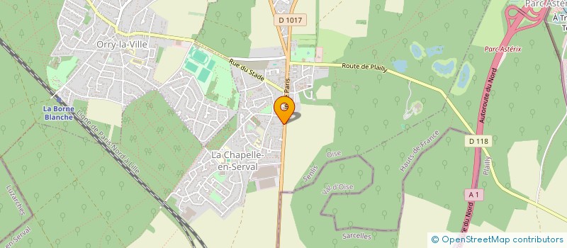 localisation de l'entreprise T.R.H TRANSPORT RAPIDE HENRIQUET  LA CHAPELLE-EN-SERVAL