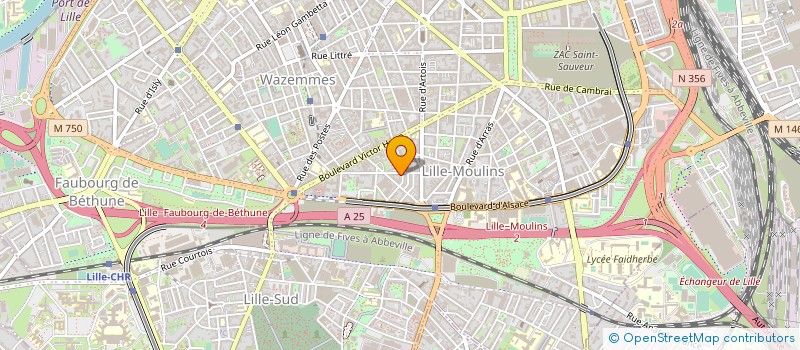 localisation de l'entreprise T.R.I.A.D. à LILLE