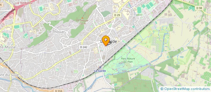 localisation de l'entreprise T.R. IMMOBILIER  LA GARDE