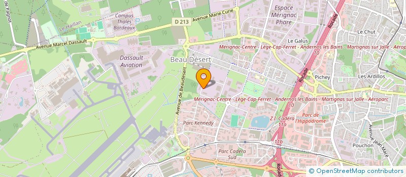 localisation de l'entreprise T.R. LOGISTIQUE à MERIGNAC