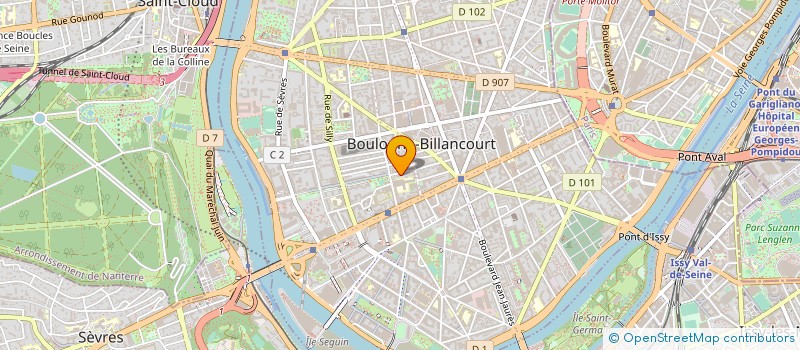 localisation de l'entreprise T R M à BOULOGNE-BILLANCOURT