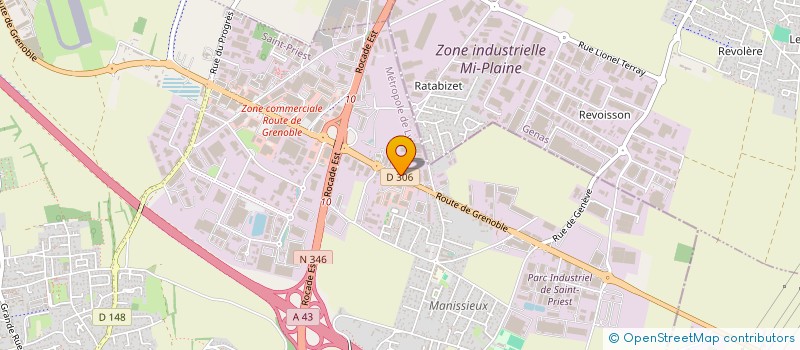 localisation de l'entreprise T R M  SAINT-PRIEST