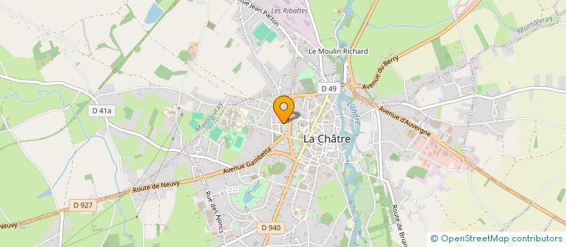 localisation de l'entreprise T.R.M.C.A.D. à LA CHATRE