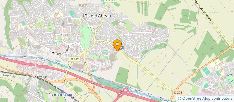 localisation de l'entreprise T.R.M.O ISLE  L'ISLE-D'ABEAU